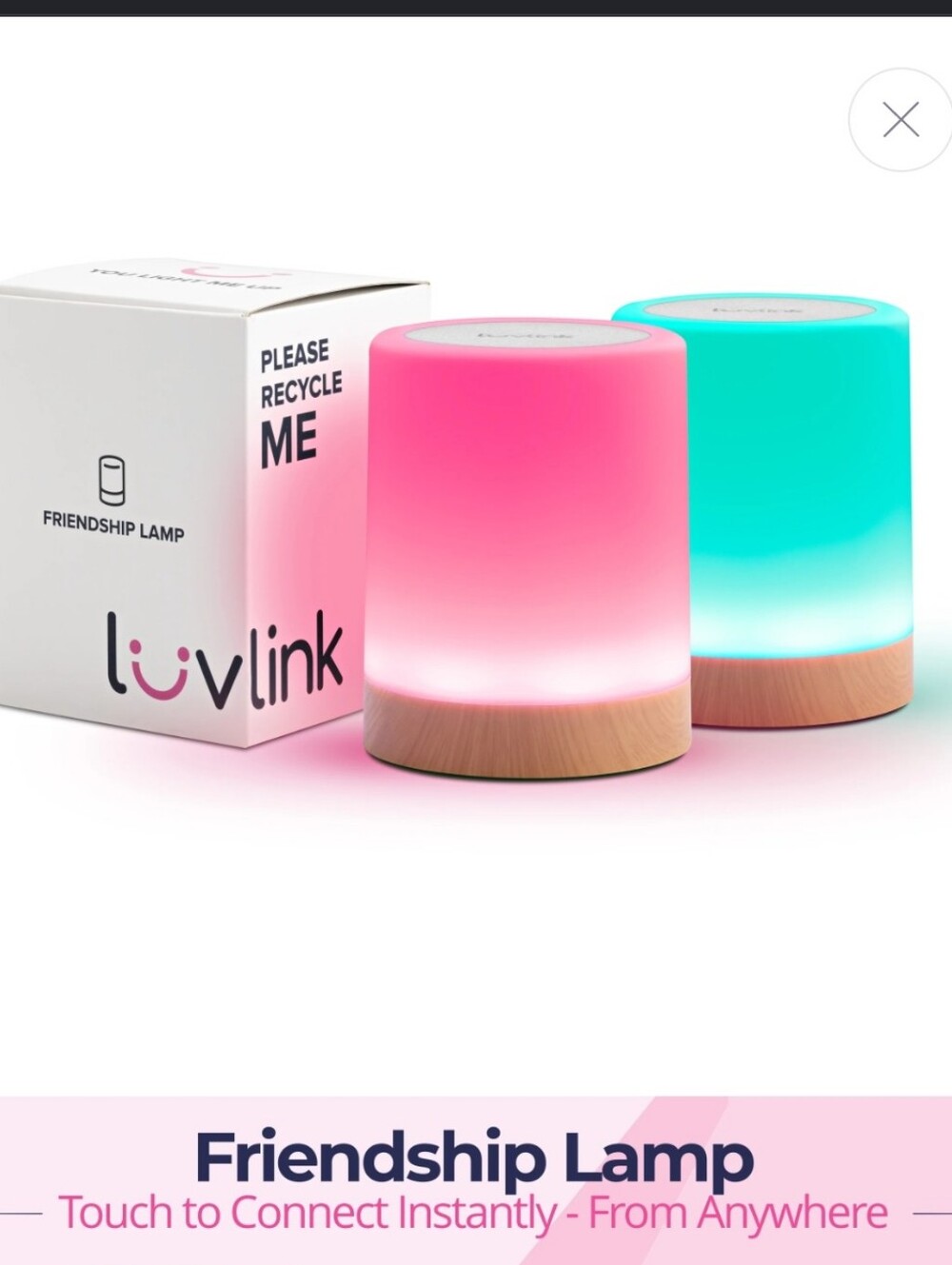 LuvLink Friendship Touch Lamp